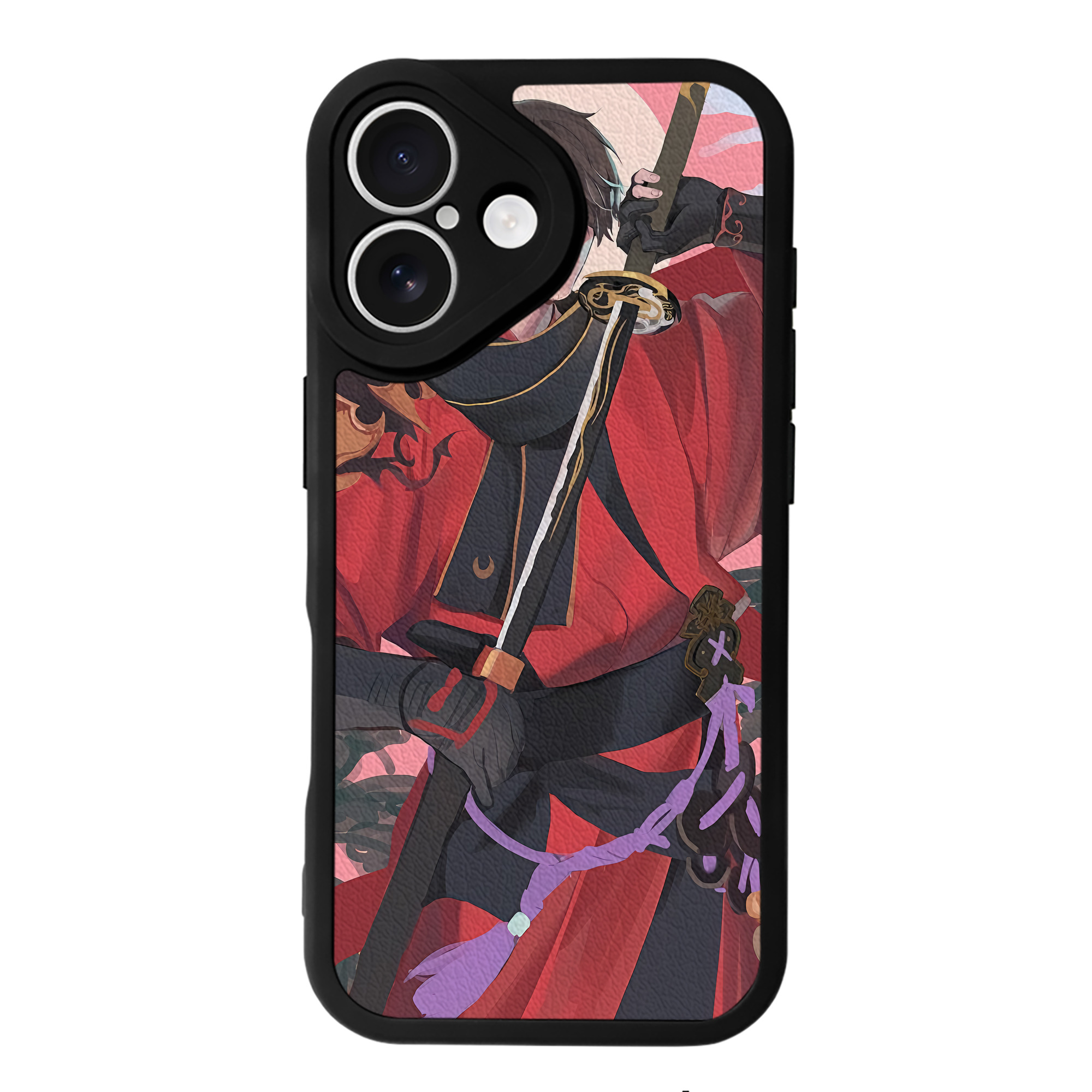 （画像用） 刀剣乱舞 Touken Ranbu 【iPhone 16シリーズ対応】シリコンスマホケース（レザー調） 材質：シリコン